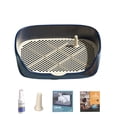 thumbnail image 1 of Space Saving Dog Toilet With NonSlip Design Easy Cleaning Breeds Bathroom For Small Pet Potty Training Device, 1 of 13