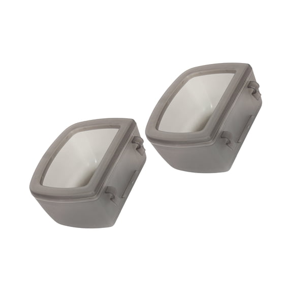 Space Saving Dog Watering Bowl For Crates Mounted Spill Resistant Plastic Water Feeder Quick Installation 2PCS