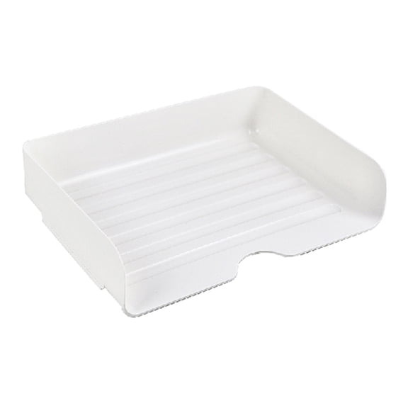 Space Saving File Letter Tray Desktop Document Organiser Stackable Document Tray Storage Box for Office Supplies