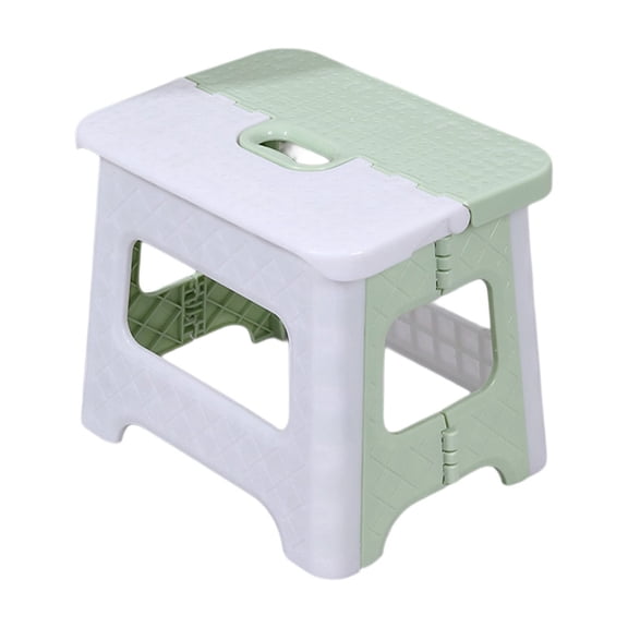 Space Saving Foldable Stool Lightweight Collapsible Stool Home Office Outdoor Portable Plastic Step Stool 8.66x7.09x7.68in(D)
