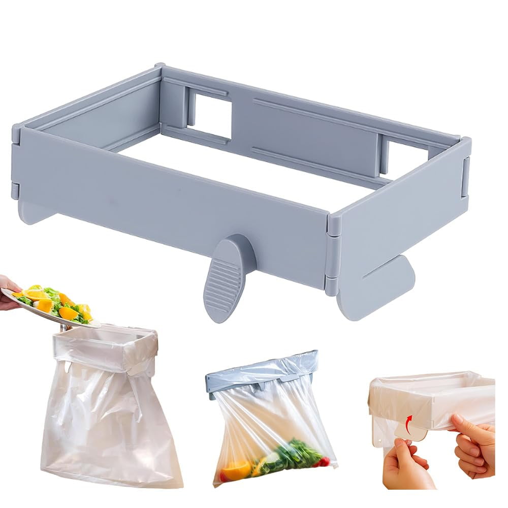 Space Saving Foldable Trash Bag Holder, 2026 Upgraded Garbage Bag ...