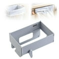thumbnail image 1 of Space-Saving Foldable Trash Bag Holder, Wall Mounted Collapsible Garbage Bag Rack with Magnetic Closure for Kitchen Cabinet Doors, 1 of 9