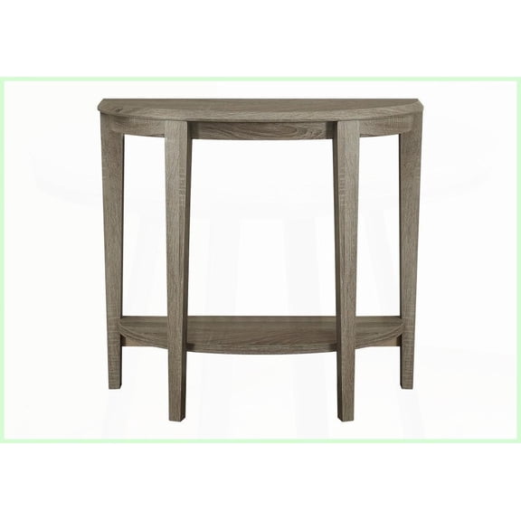 Space-Saving Half-Moon Coffee Table - 2-Tier Modern Laminate for Living Room/Bedroom with Extra Storage