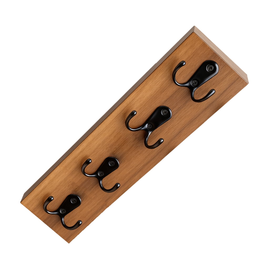 Space Saving Hanger Key Rack with Hooks Vertical Wall Mounted Key ...