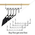 thumbnail image 1 of Space Saving Hanger Organizer - 10.2"x0.75" Stackable Metal Drying Rack, Multi-Slot Closet Rod for Pants, Shirts & Jackets, Maximizes Wardrobe & Apartment Storage, 1 of 5