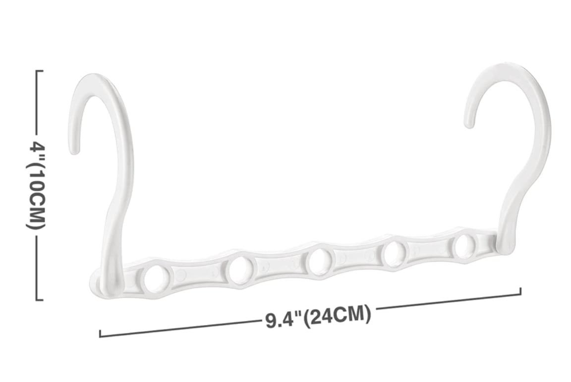 Scidweet Clothes Hangers, 2 Pack Space Saving Hangers Pants Rack Skirt Hangers Magic Closet Hangers Closet Organizer Pants Hanger Multifunctional Non-Slip Hangers