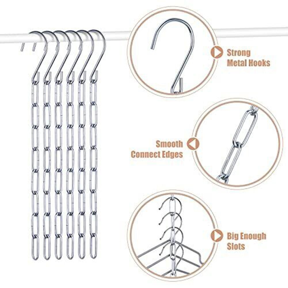 SAVEONMANY 6 Pack Stainless Steel L-Shaped Wall Hooks, Wall Mount Hangers for Household, Organizers \w 40 Lbs Capacity for Hanging Clothes, Bags