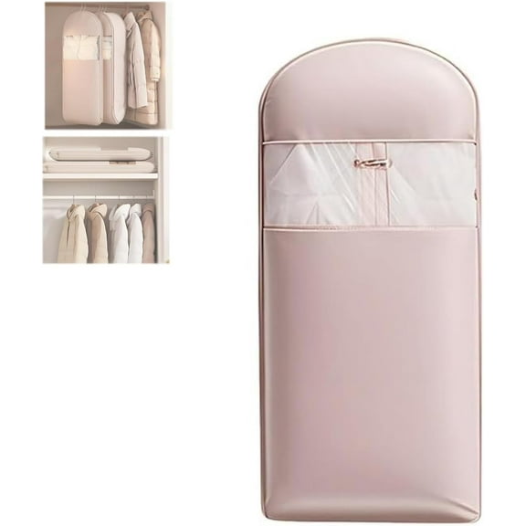 Space Saving Hanging Garment Bag with Self Compression Zipper, 2025 New Space Saver Closet Organizers,Dust Cover Clothes Bags for down Coat, For Closet Storage