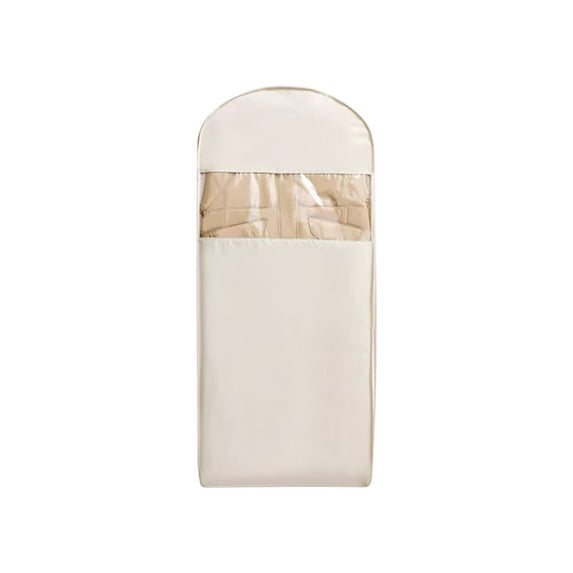 Space Saving Hanging Garment Bag with Self Compression Zipper, Dust-Proof Down Jacket Compression Storage Bag for Coats Blankets, Sweaters, Seasonal Clothes