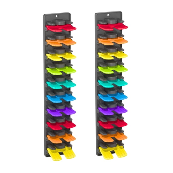 Space Saving Hat Rack Organizer, Multi-Slot Baseball Cap Holder with Adjustable Hooks for Wall Door Closet, Men's Women's Cap Storage Display Solution