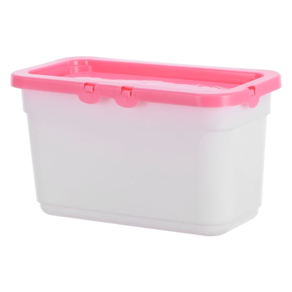 Milisten Space Saving Laundry Soap Holder with Clear Lid for Efficient Laundry Room Storage