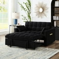 thumbnail image 1 of Space-Saving Loveseat Sofa Bed with Storage Pockets / Organize Essentials in Limited Areas, 1 of 5