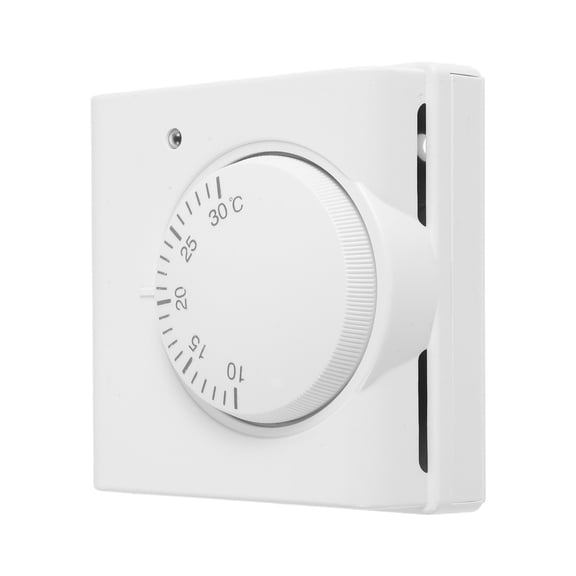 Compact Mechanical Thermostat for Central Air Conditioning and Heating Temperature Control, Space-Saving Design