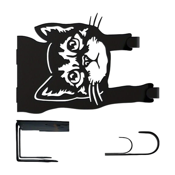 Space Saving Metal Cats Shaped Hook Rustproof Coating Metal Over The Door Hanger for Towels Robes Hats Storage
