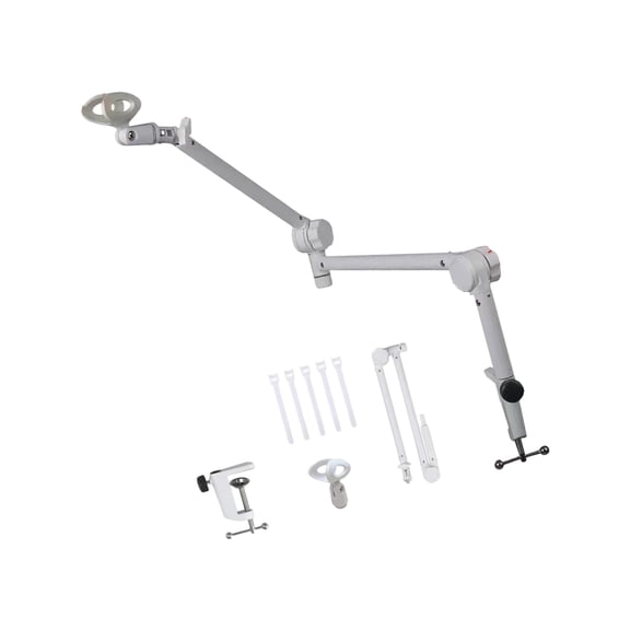 Space Saving Microphone Stand Mic Boom Arm Mount With Easy Positioning And Clean Layout For Small Areas