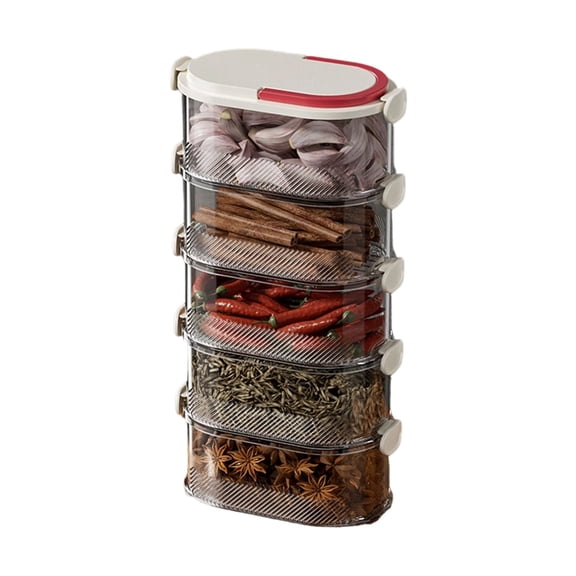 Space Saving Modularized Storage Systems With Clear View Sealed Cover Prevent Moisture Keep Items Freshness Home Organization