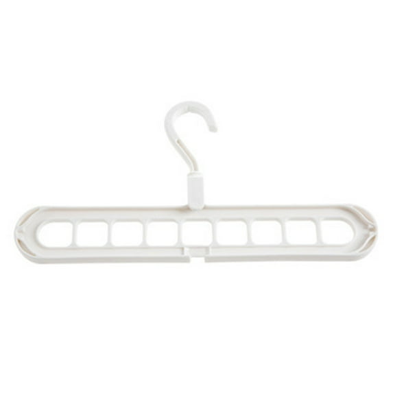 Space Saving Multi\-port Support Circle Clothes Hanger Clothes Drying Multifunction Plastic Scarf Clothes Hangers Storage Racks White
