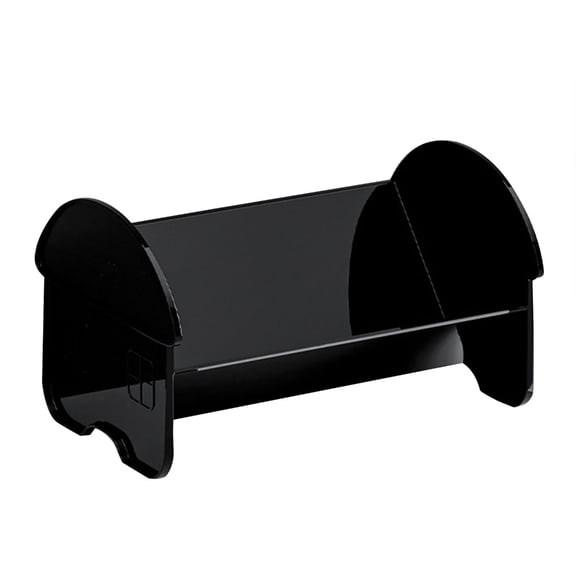 Space Saving Plastic Desk Sorter Clear Magazine File and Document Organizer Transparent Book Rack for Home and Office