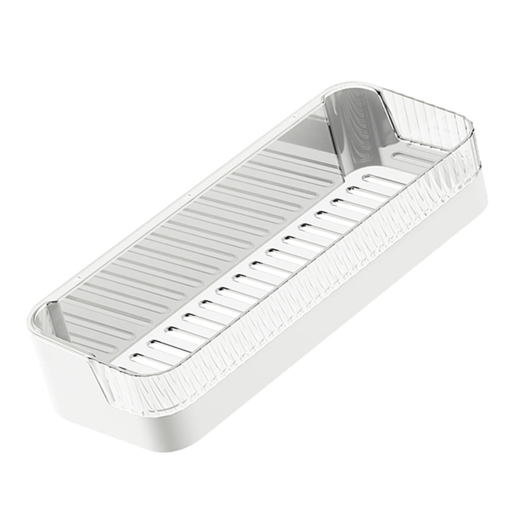Space Saving Plastic Storage Rack Toiletries Holder Shelf Bathroom Organizer for Shampoo and Small Accessories