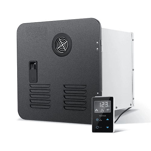 Space Saving RV Tankless Water Heater 42,000 BTU With Remote Black Finish TMRVQ-05010242