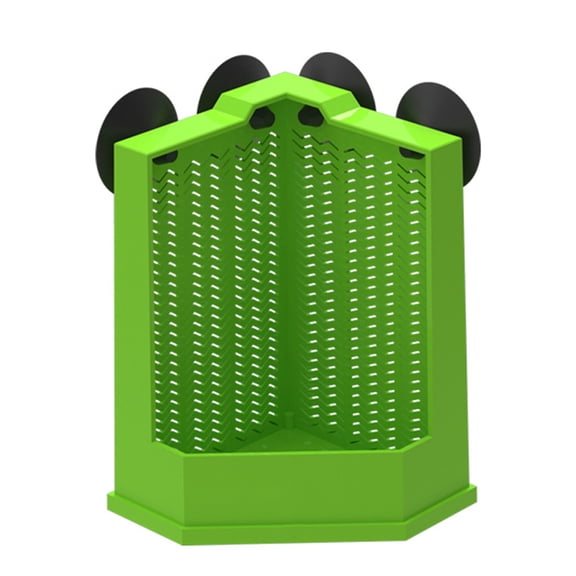 Space Saving Reptiles Feeder With Strong Suction Cups Wall Mounted Terrariums Corner Feeder For Bearded Dragons