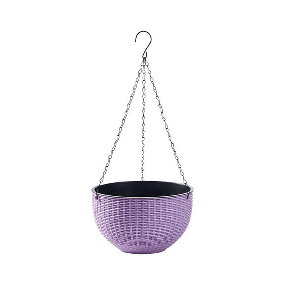 Space Saving Resin Flower Pots Hanging Planter Basket For Vine Ferns Modern Indoor Balcony Gardening Accessories