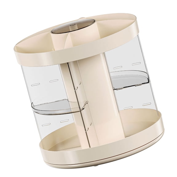 Space Saving Revolving Makeup Stand 3 Level Functional Storage For Cosmetics Beauty Accessories