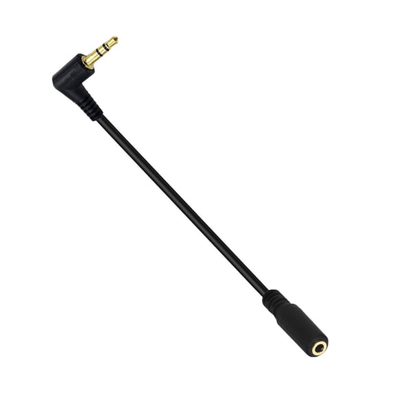 Space Saving 3.5mm Angles Male to Female Adapter Cord 3.5mm to TRRS Adapter for Phones and Laptops