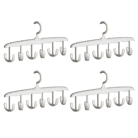 Space Saving Rotating Hook Sturdy Plastic Clothes Rack for Home Use ...