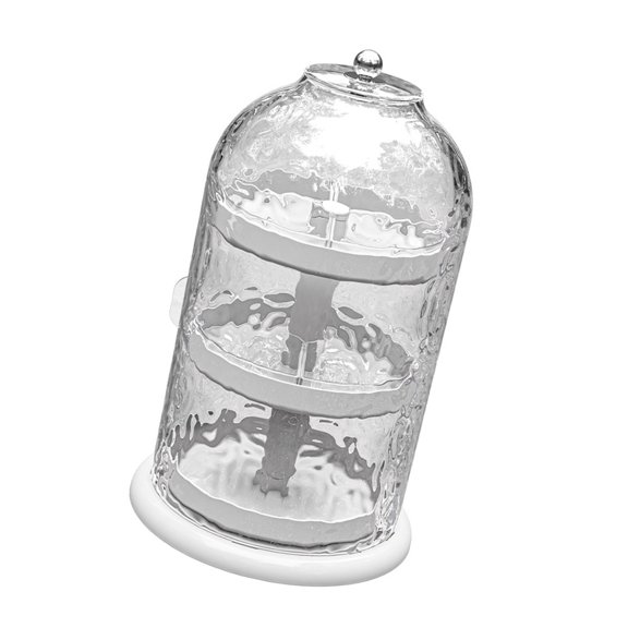 Space Saving Rotating Makeup Storage Case Versatile Makeup Holder with Rotating Base for Easy Access Beauty Storage Box