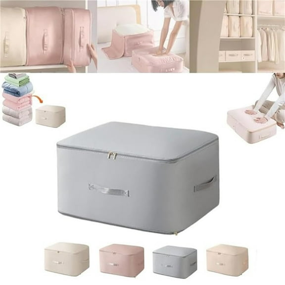 Space Saving Self Organizer Compression Storage Bag with Large Capacity for Heavy Duty Moving and Duvet Organization Easy to Move and Store for Home Closet and Apartment Packing AKLJWH
