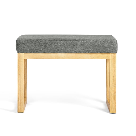 Space-Saving Shoe Bench Soft Cushioned Seat Wood Frame