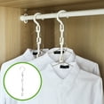 thumbnail image 1 of Space Saving Socks and Underwear Drying Rack, Plastic Frame Hanger, Windproof Traceless Clips, Strong Clamp for Laundry Organization and Quick Drying, 18 Count, White, by FAJHHA, 1 of 8