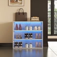 thumbnail image 1 of Space-Saving Solution - Stackable Shoe Cabinet with Multiple LED Colors, 1 of 6
