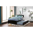 thumbnail image 1 of Space - Saving Solution - Twin Espresso Platform Bed with Trundle for Compact Spaces, 1 of 2