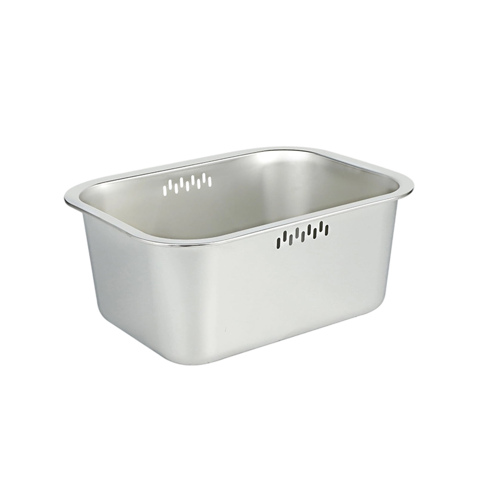 Space Saving Square Stainless Steel Colander For Efficient Draining ...