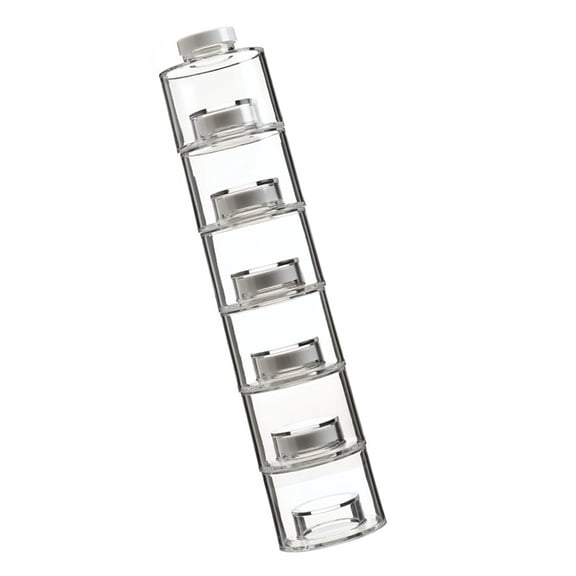 Space Saving Stackable Kitchen Containers Transparent Spice Storage Bottles