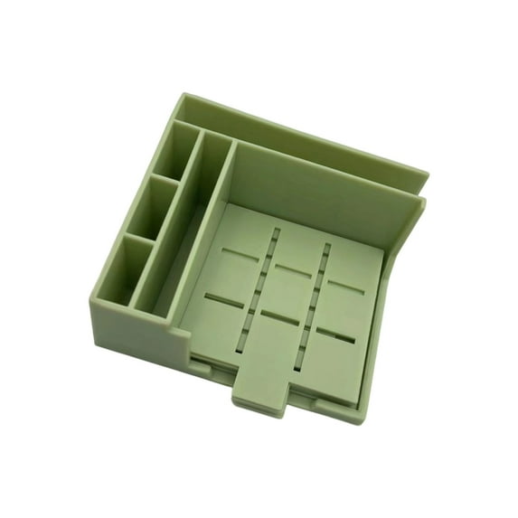 Space Saving Sticky Note Container Easy Open Designs PP Desktop Organizers