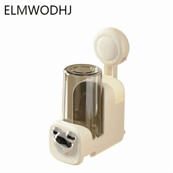 Space-Saving Suction Cup Toothbrush Organizer - Integrated Bathroom Wall Storage