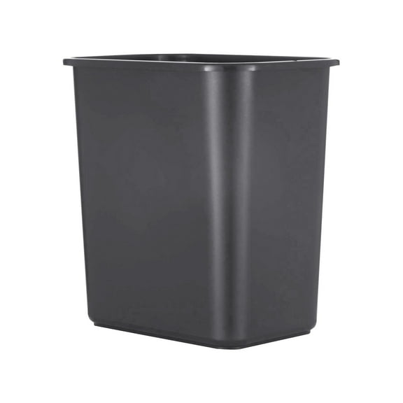 Space Saving Wastebasket Fits Under Desk And Small Narrow Spaces In Commercial Kitchen Home Office And Dorm Easy To Clean Black Easy To Use