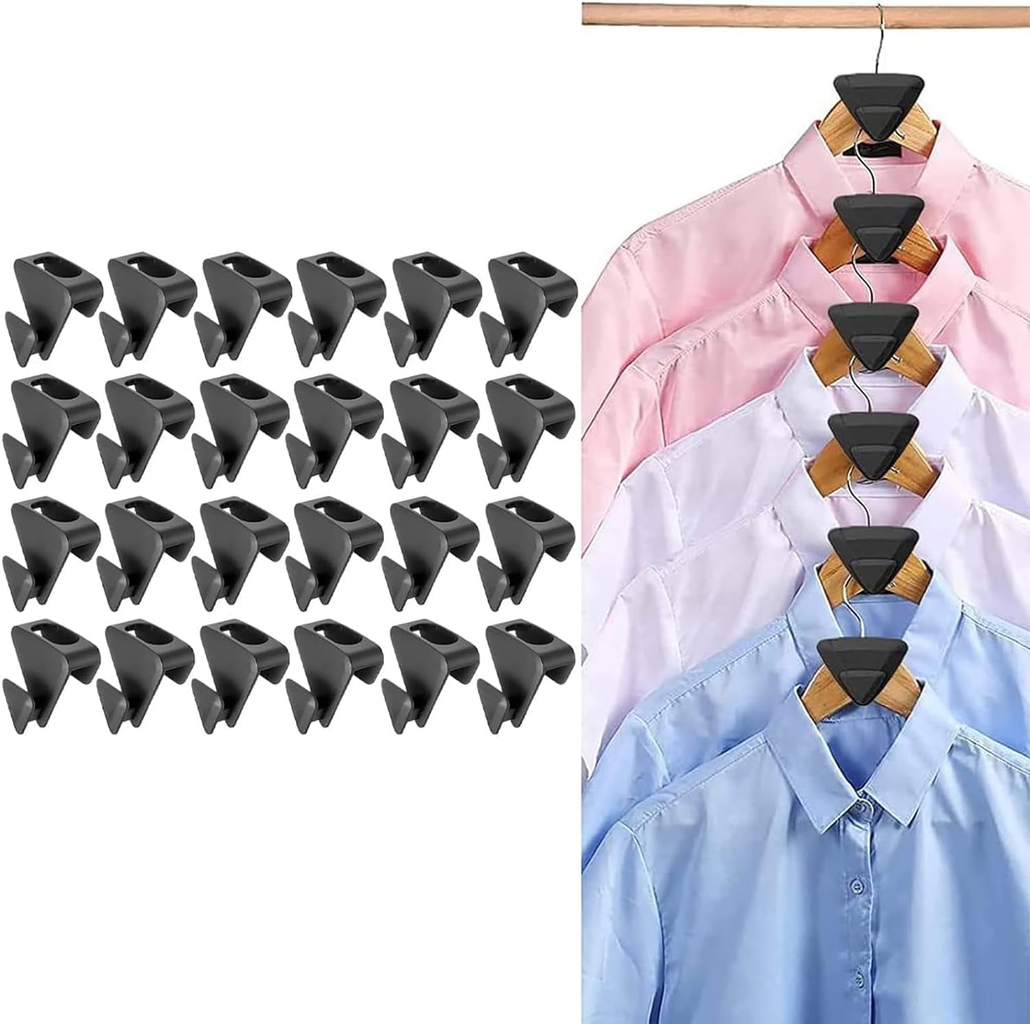  40pcs Space Saving Hangers Hooks, Space Savers Rabbit-Shaped  with Triangles for Hangers, Hangers Space Saving, Hanger Extender for Heavy  Duty Cascading Connection Hook, Clothes Hanger Connector Hooks : Home &  Kitchen