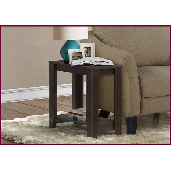 Space-Saving Two-Tier Brown Laminate Coffee Table - Transitional Style for Living Room & Bedroom