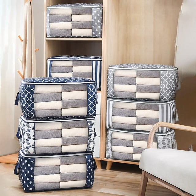 SpaceSaving UnderBed Quilt Organizer Foldable Oxford Cloth Clothes