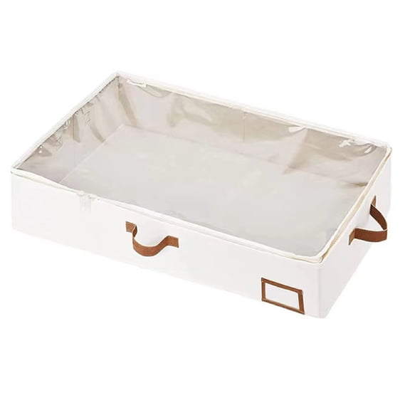 Space Saving Under Bed Storage Unit for Home Organization Comforter Holder with Clear Window and Handle