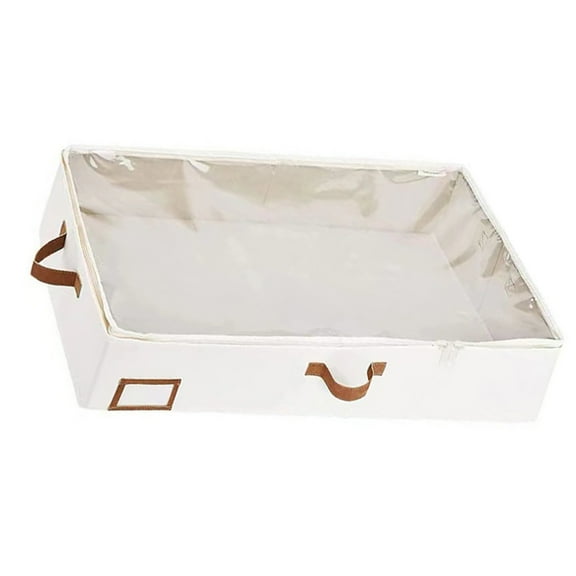 Space Saving Under Bed Storage Unit for Home Organization Comforter Holder with Transparent Window and Convenient Handle
