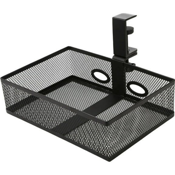 Space Saving Under Desk Drawer Organizer Tray Multifunctional Metal Wire Basket