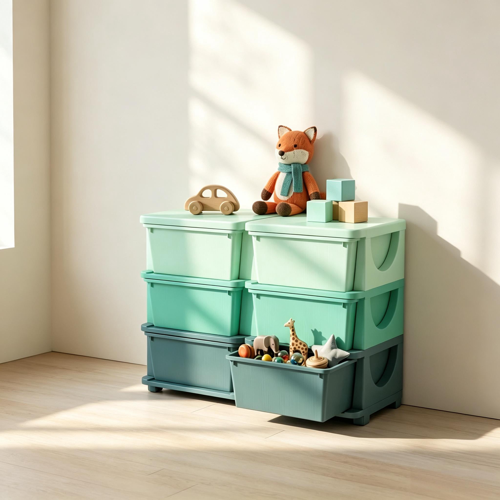 Space-Saving Vertical Drawer Unit, Multi-Tier Toy Organizer, Storage Drawers, Storage Tower