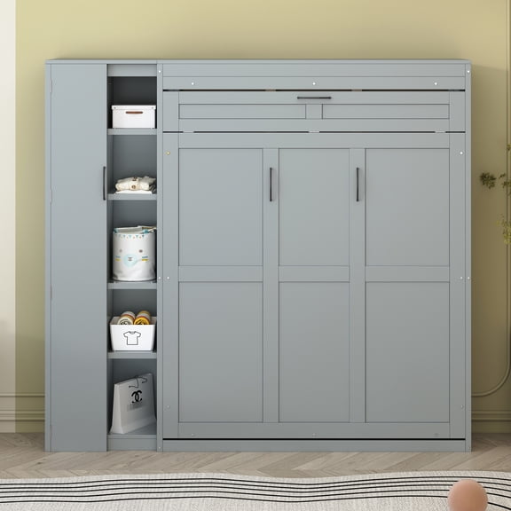 Space-Saving Wall Bed with Durable MDF Material / Great for Guest Rooms and Small Living Areas