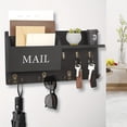 thumbnail image 1 of Space-Saving Wall-Mount Organizer: Key Holder, Mail Rack & Planter - Easy Install, Fashion Style for Home Entryway, 1 of 4