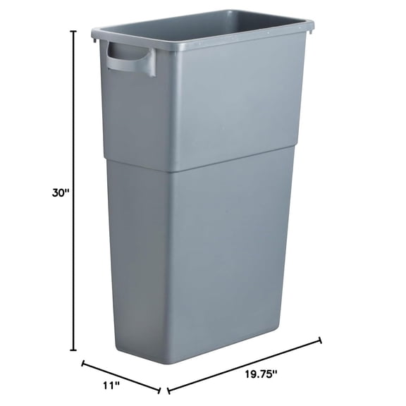 Space-Saving Waste Container, 23 Gal